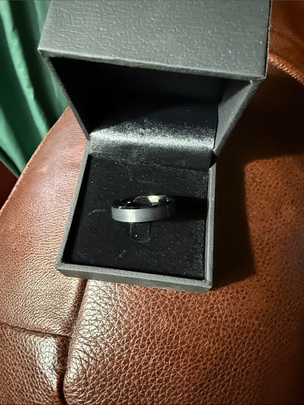 Men's Black Tungsten Ring - Classic Matte Finish